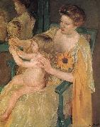 Mother and  son Mary Cassatt